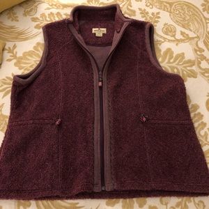 Woolrich Fuzzy Zip Up Fleece Vest
